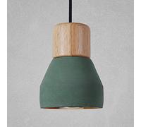 HXFFXHF Easy to Install Simple Restaurant Color Chandelier Personality Cement Lamp Fashion Cafe Bar Study Office Bedroom Corridor Aisle Lights (D12.5*H16CM) Good Material (Color : Green)