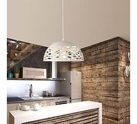 HXFFXHF European Retro Industrial Metal Iron Chandelier E27 Vintage Hollow Semicircle Black Pendant Light Household Living Room Aisle Restaurant Bar Villa Decorative Ceiling Lamp Interesting