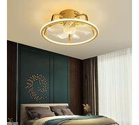 HXFFXHF Fan Ceiling Light with Remote Modern Quiet Ceiling Fans Chandelier Mute for Bedroom led dimmable 3 speeds Timer Fan Light Ceiling Ventilator lamp Luxury for Living Room Produced in China
