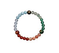 HXFFXHF Fengshui Five Elements Beaded Bracelets for Women Men, Natural Stones Crystal Bracelets for Wealth Luck, Stretch Bracelet for Meditation Release the Pressure Emotional Balance
