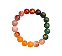 HXFFXHF Fengshui Five Elements Beaded Bracelets for Women Men, Natural Stones Crystal Bracelets for Wealth Luck, Stretch Bracelet for Meditation Release the Pressure Emotional Balance