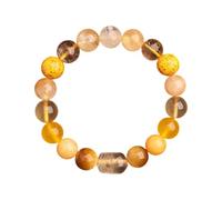 HXFFXHF Fengshui Pi Xiu Crystal Beaded Bracelets for Women Men, Natural Stones Stretch Bracelet Attract Wealth and Good Luck, White Crystal Bracelet Meditation Balance Emotions Relieve Stress