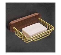 HXFFXHF Floating Shelves Bathroom Soap Dish,Basket,Aluminum Bathroom Shelf Home Retro Bathroom Shower Storage Rack Wall-mounted Rack Golden For Toilet Room And Kitchen for Bathroom Storage (Color :