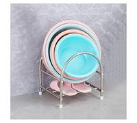 HXFFXHF Floating Shelves Bathroom Storage Shelves,Washbasin 2 Layer Stand Stainless Steel Floor Basin Storage Rack Toilet Toilet Place Basin Stand Bathtub Shelf for Bathroom Storage (Color : Gold)