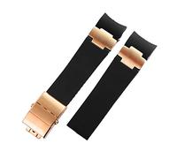 HXFFXHF for Ulysse Nardin Silicone Rubber Watch Band 263 Diver Curved End Strap 22mm Waterproof Belt Watch Bracelets (Color : A Black Black, Size : 22mm)