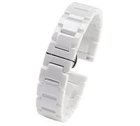 HXFFXHF For women man Ceramic Bracelet stainless steel combination watchband 12 14 15 16 18 20 22mm strap fashion watch wristwatch band
