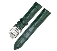 HXFFXHF Genuine Leather 19mm 20mm 21mm 22mm Watchband For Jaeger LeCoultre Master Moonphase Black Blue Brown Green Cowhide Watch Strap