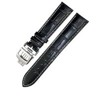 HXFFXHF Genuine Leather 19mm 20mm 21mm 22mm Watchband For Jaeger LeCoultre Master Moonphase Black Blue Brown Green Cowhide Watch Strap