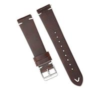 HXFFXHF Genuine Retro Leather Watch Strap 18mm 20mm 22mm Watchband Handmade Wristband Quick Release Man Watch Accessories(D,20mm)