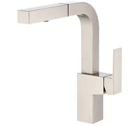 HXFFXHF Gerber Plumbing Mid-Town Pull-Out Kitchen Faucet with Snapback Retraction
