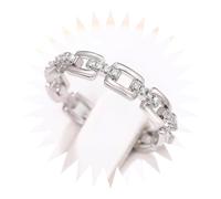 HXFFXHF Girl Products Rings Ring Jewellery Women Men Promise Wedding Chain Shaped Zircon Index Finger Ring Gifts