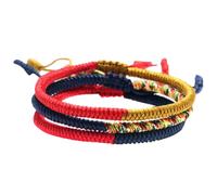 HXFFXHF Girls' jewelry 3Pcs Hand Woven Ethnic Bracelets Women Wrist Chains Unique Retro Accessories for Birthdays Anniversaries Comfortable and Elastic Design accessories