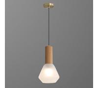 HXFFXHF Glass Pendant for Kitchen Island, Brushed Brass Geometric Ceiling Chandeliers Hanging Light Over Dining Room Bar Contemporary Home Decor Lighting