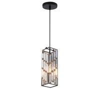 HXFFXHF Industrial Pendant Fixture for Kitchen Island, Adjustable Height Crystal Chandelier, Lamp Dining Room Hanging Light