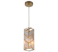 HXFFXHF Industrial Pendant Fixture for Kitchen Island, Adjustable Height Crystal Chandelier, Lamp Dining Room Hanging Light