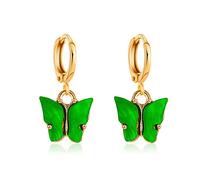 HXFFXHF jewelry for women Women Silver Earrings, Cute Butterfly Drop Earrings For Women Navy Blue Fashion Animal Vintage Jewelry Acrylic Female Earring Pendientes Gifts For Girlfriend, Wife, Sister,