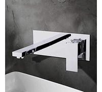 HXFFXHF Kitchen Taps Kitchen Tap Kitchen Faucet Single Lever Basin Faucet in Hot and Cold on Chrome Brass in The Wall Mixer Tap Sink Faucet Bathroom Faucet Basin Faucets Kitchen Sink Faucet