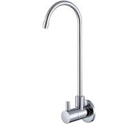 HXFFXHF Kitchen Water Filter Faucets Wall Mount Filter Water Faucet Single Lever Brass Kitchen Faucet-Chrome C(Chrome C)