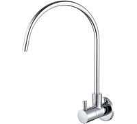HXFFXHF Kitchen Water Filter Faucets Wall Mount Filter Water Faucet Single Lever Brass Kitchen Faucet-Chrome C(Chrome C)