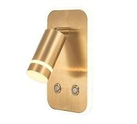 HXFFXHF lamp Modern Creative Touch Metal Wall Lamps Gold Personality Stairs Corridor Wall Sconces LED Light Source Three-Color Dimmable Wall Light for Ackground Wall Dining Room Home