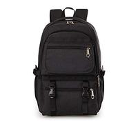 HXFFXHF Laptop backpack Fashion Backpack Men Backpack Solid Color Laptop Backpack Business New Durable Travel Bagpack Backbag Rucksack Shoulder Bag(Schwarz)