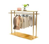 HXFFXHF Laundry Rack Clothing Store Display Rack Floor-standing Clothes Rack Double Row Display Shelves In The Middle Of The Mall Drying Rack (Color : J, Size : A)