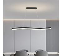 HXFFXHF LED Chandelier Linear Surround Pendant Light Minimalist LED Hanging Lamp 3000-6500K Fixture Illumination Dimmable Indoor Lighting Suitable for Restaurant Pavilion Clubhouse