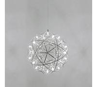 HXFFXHF LED Pendant Light Chrome Hanging Lamp, Firework Dandelion Sputnik Small Chandelier Ceiling Lighting Fixture, Postmodern Suspended Lamps for Dining Room Bedroom Kitchen