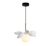 HXFFXHF Light Luxury Art Sculpture Chandelier Creative Resin Glass Pendant Light Bedside Simple Flower Chandelier Nordic Restaurant Bar Light Back Wall Ceiling Hanging Lamp Interesting LIF