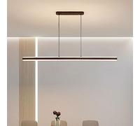 HXFFXHF Long Bar Shaped Pendant Light LED Lighting Decoration Minimalist LED Chandelier Log Style Fixture Illumination Dimmable Droplight Remote Control Fixture Illumination Suitable for Kitchen