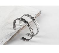 HXFFXHF Men's Bracelet Personality Complex 316L Surgery Titanium Steel Bracelet Open Bracelet Jewelry Boys Girls Universal Bracelet Bracelet Fashion Accessories (Color : Titanium)