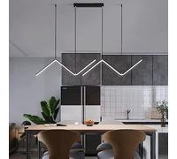 HXFFXHF Minimalist Suspension Lighting LED Luminaire Dimmable Chandelier Pendant Light 26W Home Decor Aluminium LED Suspension Lighting with Undulating Top and Bottom Shape Hanging Lamp