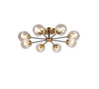 HXFFXHF Modern Art Sputnik Chandelier,Ceiling Light Molecular Ceiling Lamp with Globe Glass Shade Ceiling Lights Bar Ceiling Light Fixture Home Chandelier,Brown,6 Lights (Gray 3 Lights)