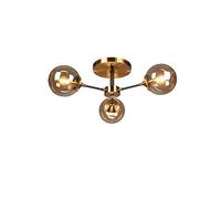 HXFFXHF Modern Art Sputnik Chandelier,Ceiling Light Molecular Ceiling Lamp with Globe Glass Shade Ceiling Lights Bar Ceiling Light Fixture Home Chandelier,Brown,6 Lights (Gray 3 Lights)
