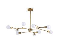 HXFFXHF Modern Craft Sputnik Chandelier,Chandelier,Light Atmosphere Living Room Restaurant Room Molecular Lamps Lighting,Decoration Lighting,Electroplating Gold,6 Lights (Electroplating Gold. 3