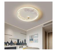 HXFFXHF Modern LED Ceiling Lights For Children's Rooms Nurseries Baby Bedrooms Boys And Girls' Rooms Outer Space Astronauts Chandelier(Infinite dimming,D-Pink)