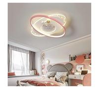 HXFFXHF Modern LED Ceiling Lights For Children's Rooms Nurseries Baby Bedrooms Boys And Girls' Rooms Outer Space Astronauts Chandelier(Infinite dimming,D-Pink)