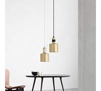 HXFFXHF Modern Minimalist Chandelier E14 Round Metal Hollow Lampshade Chandelier Creative Elegant Restaurant Chandelier Table Lamp Adjustable Height and Noise Prevention; 12CM Maximum 40W