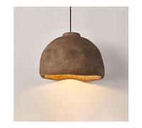 HXFFXHF Modern Simple Homestay Light Creative Cement Lighting Decoration Bedroom Nordic Ceiling Hanging Lamps Bar Study Japanese Wabi-sabi Chandelier Restaurant Bedside (Color : Grey, Size : 45cm)