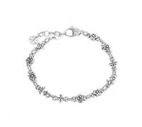 HXFFXHF Necklace Crucifix Love Hexagram Splicing Bracelet Female Personality Light Luxury Fashion Collarbone Chain