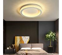 HXFFXHF Nordic Bedroom Ceiling Lamp Creative Circle Bread Lamp Modern Light Luxury Atmosphere Ceiling Light Art Personality Ceiling Chandelier Bedroom LED Atmospheric Room Light Interestin