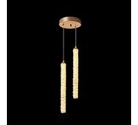 HXFFXHF Nordic Creative LED Light Luxury Crystal Art Chandeliers Long Small Hanging Lamp Bedroom Bedside Modern Simple Bar Decorative Pendant Light Lighting