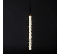 HXFFXHF Nordic Creative LED Light Luxury Crystal Art Chandeliers Long Small Hanging Lamp Bedroom Bedside Modern Simple Bar Decorative Pendant Light Lighting