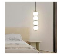 HXFFXHF Nordic Modern Creative String Glass Balls Bedroom Restaurant Gourd Creative Personalized Ins Internet Celebrity Chandeliers(H46cm)