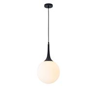HXFFXHF Nordic Simple Pendant Lights Dining Room Living Room Glass Ball Chandelier Restaurant Decoration Bedroom Bedside Black White Hanging Lamp Kitchen Fixtures