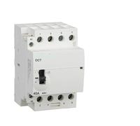 HXFFXHF OCT-63 3P 40A/63A Manual Operation AC Contactor 220V/230V 50/60Hz Contact 3NO Din Rail 1Pcs(OCT-63M-63A-3NO)