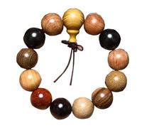 HXFFXHF Panzhu bracelet, Buddhist Rosary,Rosary Beads,Wood Prayer Colorful Beads Natural Tibetan Buddhist Meditation Prayer Beads Mala Cuff Wrap Jewelry for Yoga Meditation Buddhist