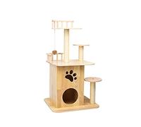 HXFFXHF Pet Multi-Layer Cats Climbing Frame Cats Litter Cats Frame Solid Wood Sisal Multi-Layer Cats Supplies Toy