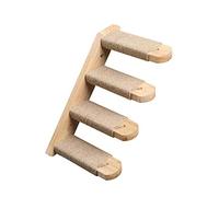 HXFFXHF Pet Wooden Cat Climbing Frame Wall-Mounted Ladder Cat Steps Cat Scratching Board Cat Toy Multi-Layer Cat Frame Sisal Tie Rope (Color : C) (A)