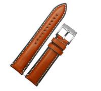 HXFFXHF Quick Release GenuineLeather Watch Strap for FTW1114 4016ME3110 FS5436 24 20 22mm watchband for pro 2 Gear S2 S3 (Color : Blue Silver Clasp, Size : 22mm)